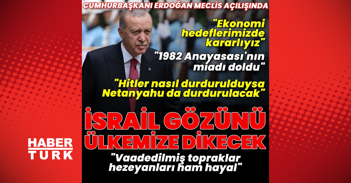 TBMM’de yeni yasama yılı başladı! Cumhurbaşkanı Erdoğan’dan açıklamalar