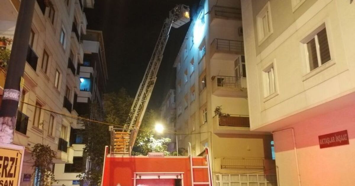 Bahçelievler’de 6 katlı binada yangın