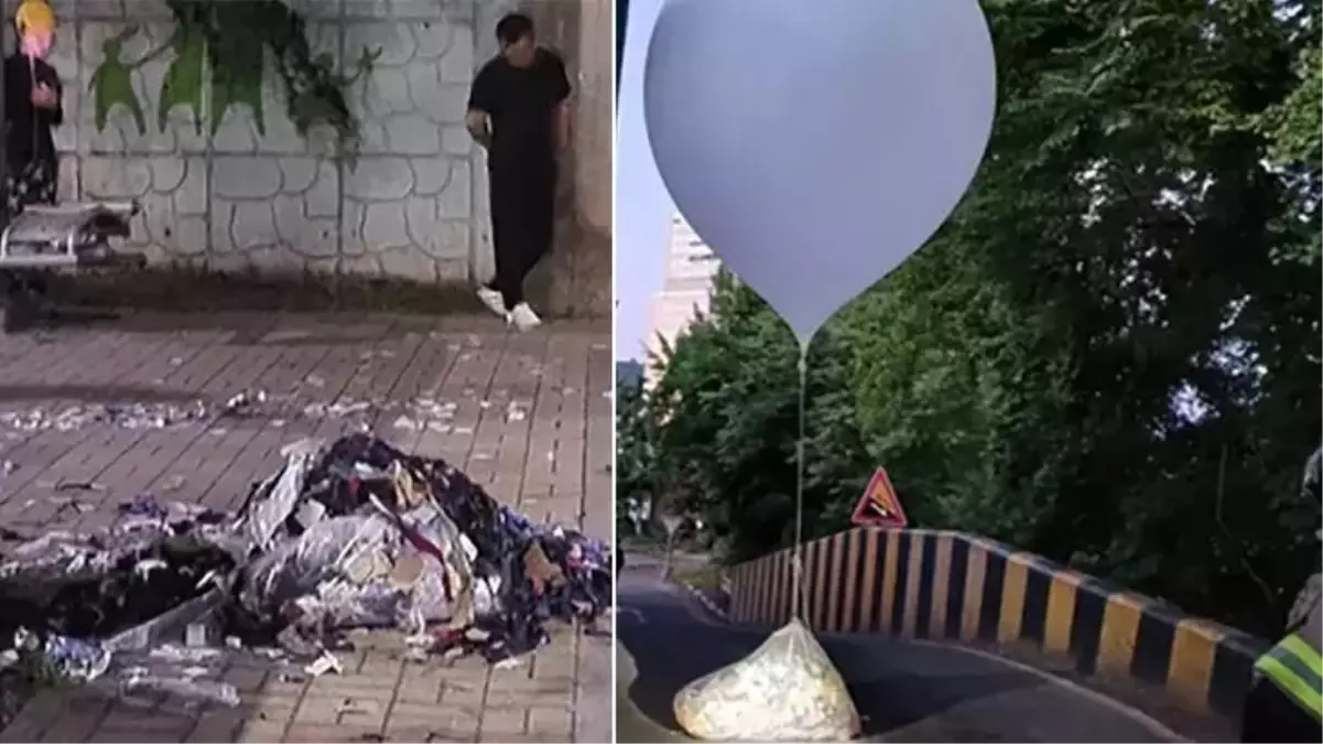 Kuzey Kore’den Güney Kore’ye çöp taşıyan balonlar gönderildi
