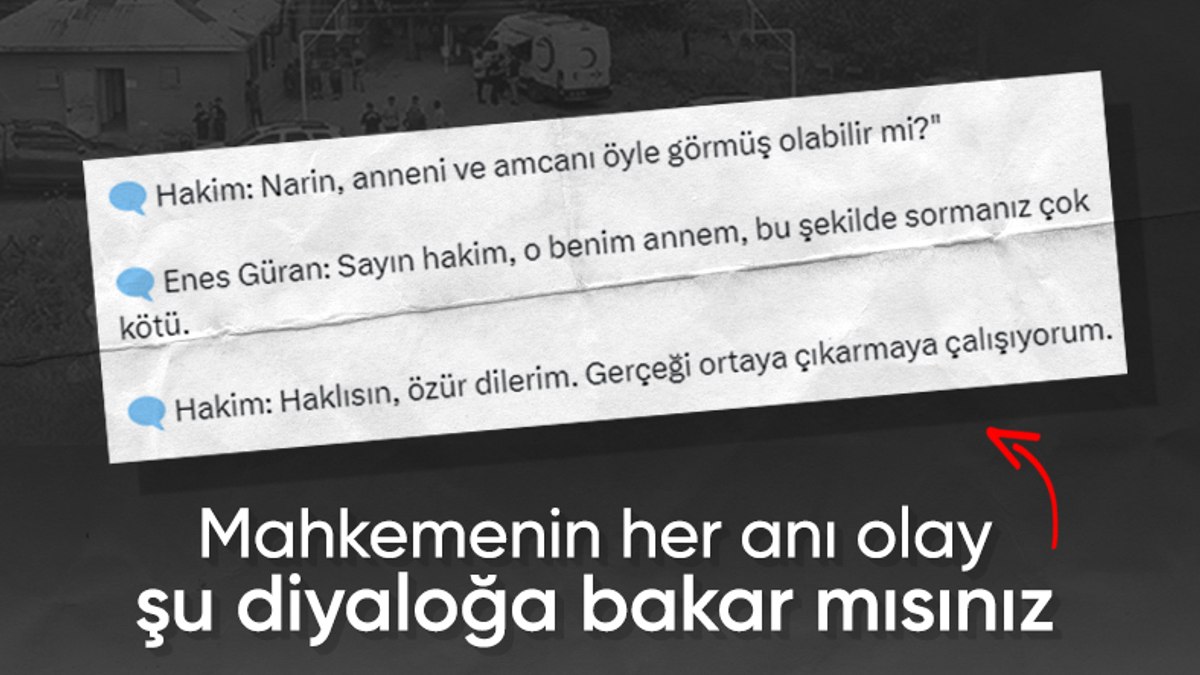 Narin’in ağabeyi Enes Güran, ifade verdi