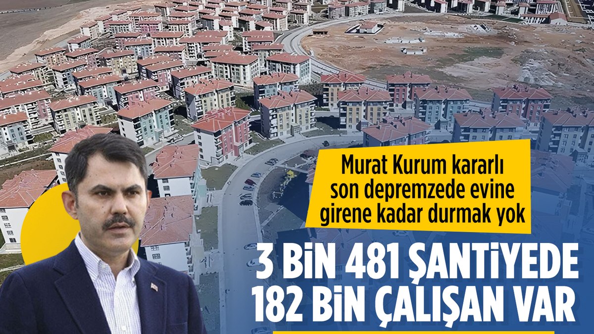 Murat Kurum deprem bölgesinde: Yapılan çalışmalar hakkında bilgi verdi