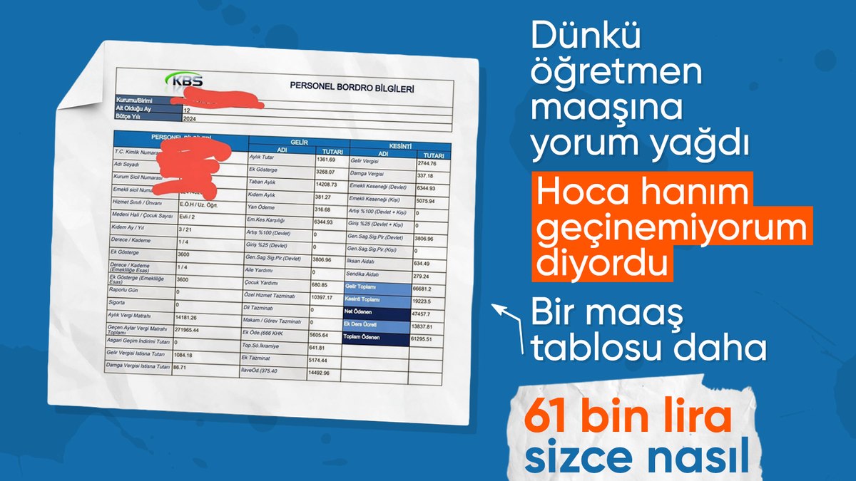 Sosyal medyanın gündemi: Öğretmen maaşı tartışmasında ikinci perde